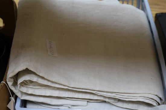 A collection of coarse French provincial sheets